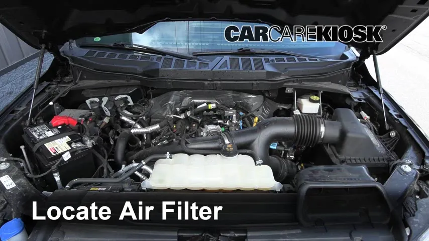 2021 Ford F-150 XLT 2.7L V6 Turbo Crew Cab Pickup Air Filter (Engine) Replace